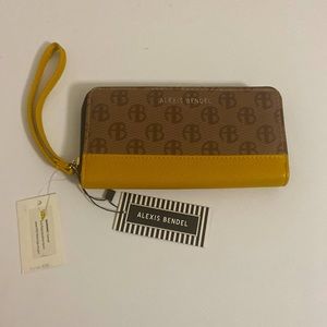 Alexis Bendel woman's wallet RFID Blocking Leather Zip Around